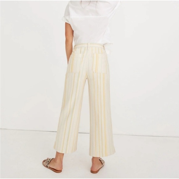 MADEWELL Emmett Wide Leg Striped Pants Womens Size 26 - Picture 2 of 6